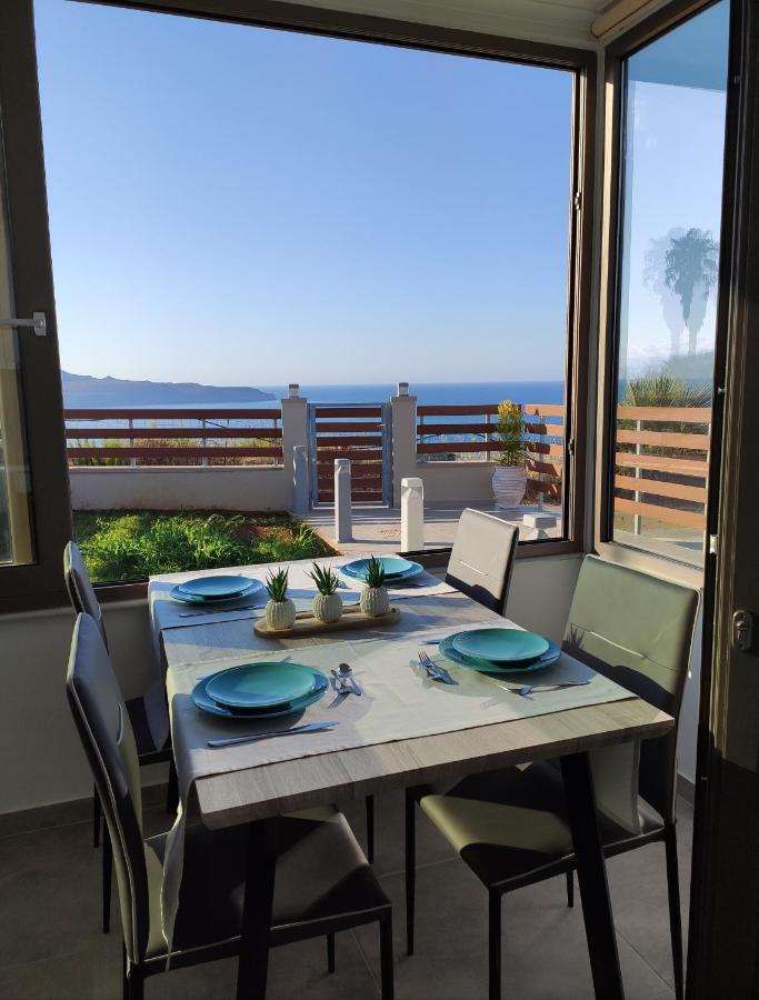 Wish Sea & Mountain View Villa Stalos Bagian luar foto