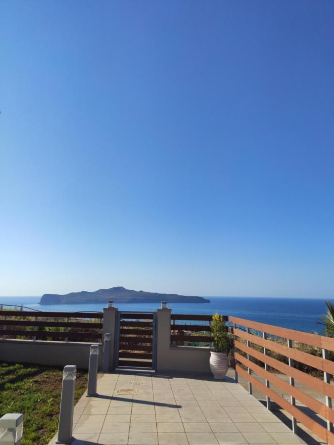 Wish Sea & Mountain View Villa Stalos Bagian luar foto